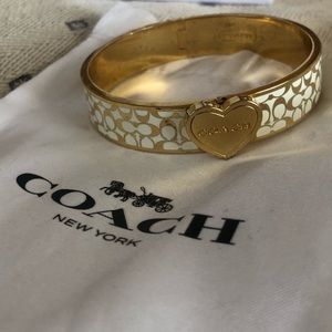 Authentic COACH gold bangle bracelet